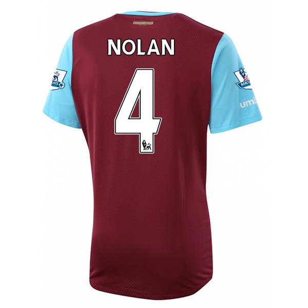West Ham 2015-16 NOLAN #4 Home Soccer Jersey